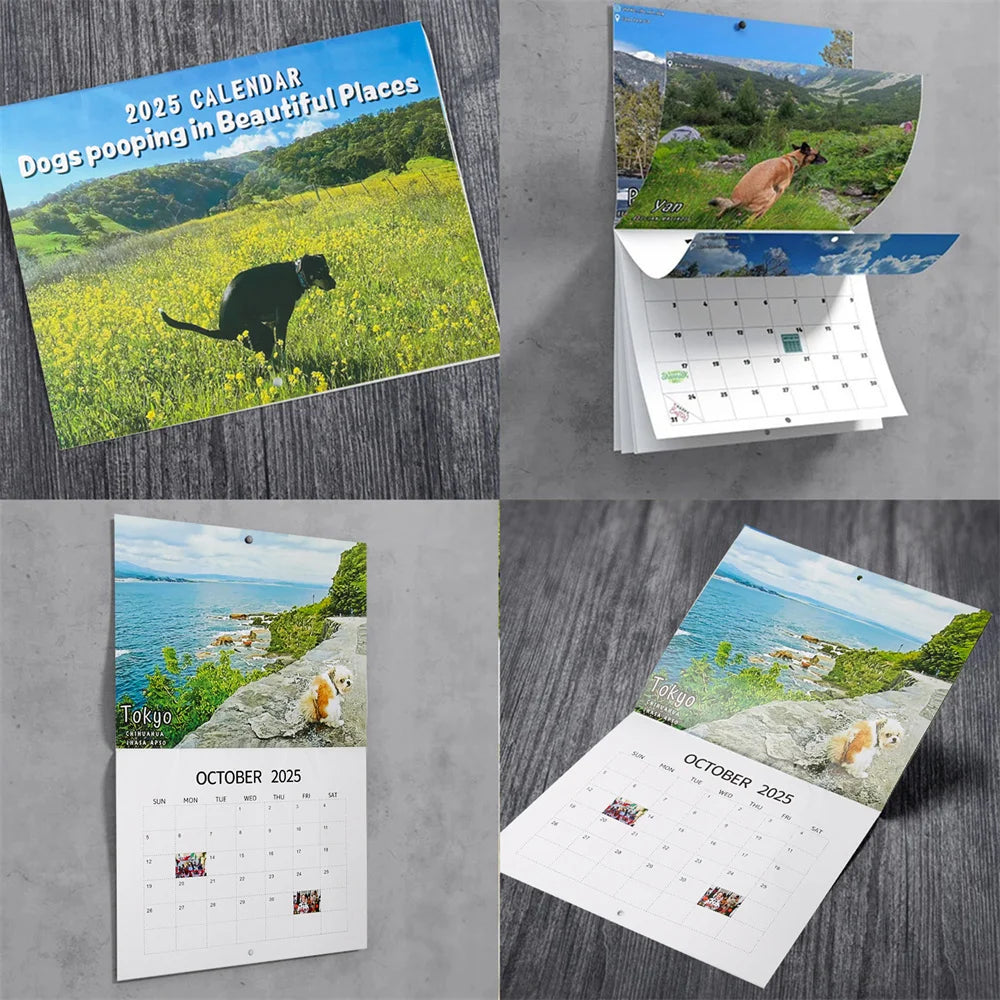 Pooping Poochies Calendar 2025