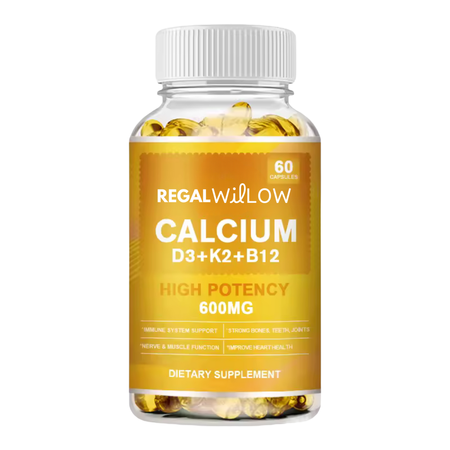 Regal Willow™ Calcium (Vitamin D3 + K2 + B12)