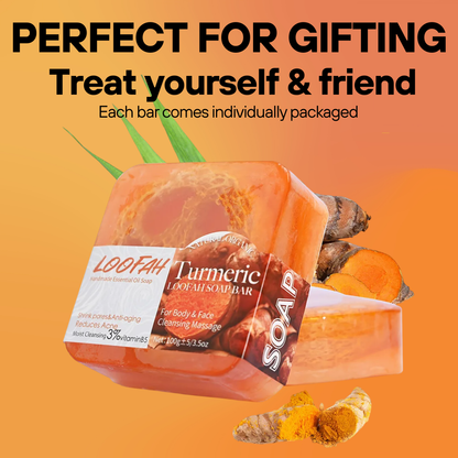 Loofah WillowGlow Bar (Turmeric + Vitamin C + Vitamin B5)